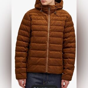 Polo Ralph Lauren Men's Corduroy Puffer Jacket in Modern Traveller Tan